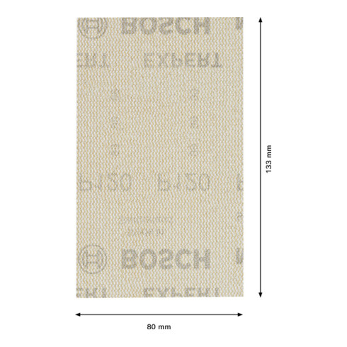Filet de ponçage Bosch Expert M480 pour ponceuse orbitale, 80 x 133 mm, G 120