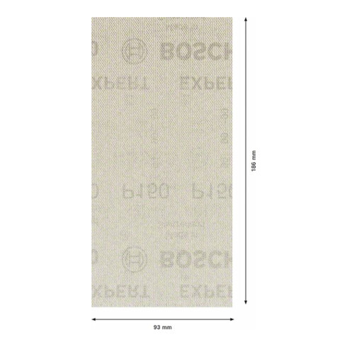 Filet de ponçage Bosch Expert M480 pour ponceuse orbitale, 93 x 186 mm, G 150