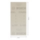 Filet de ponçage Bosch Expert M480 pour ponceuse orbitale, 93 x 186 mm, G 180-4
