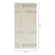 Filet de ponçage Bosch Expert M480 pour ponceuse orbitale, 93 x 186 mm, G 220-4