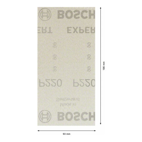 Filet de ponçage Bosch Expert M480 pour ponceuse orbitale, 93 x 186 mm, G 220