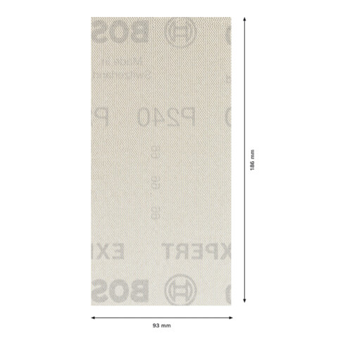 Filet de ponçage Bosch Expert M480 pour ponceuse orbitale, 93 x 186 mm, G 240