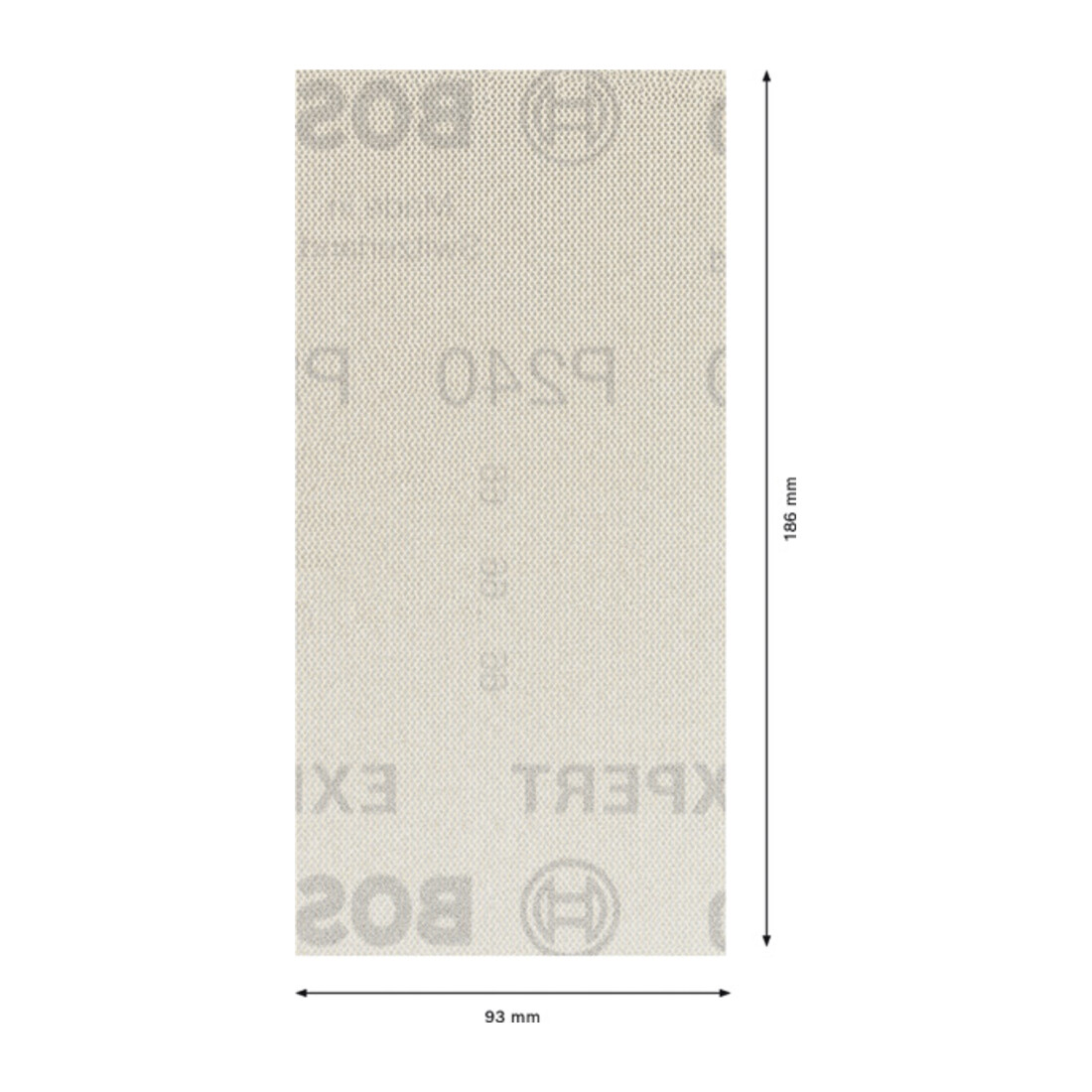 Filet de ponçage Bosch Expert M480 pour ponceuse orbitale, 93 x 186 mm, G 240