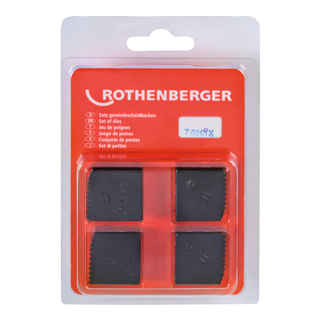 Filières Rothenberger, BSPT R 1.1/2", Allemagne