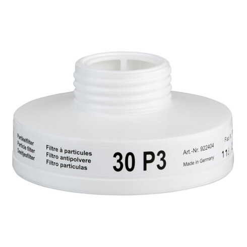 Filtre 30 P3, 100 pièces, conforme EN 143:2000 P3RD