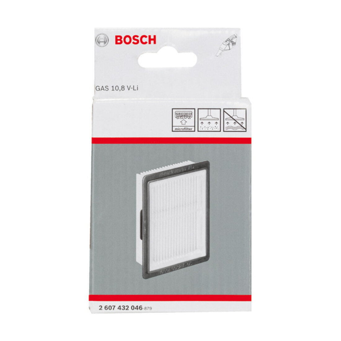 Filtre plissé Bosch pour GAS 10,8 V-LI / GAS 12V
