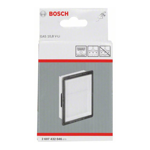 Bosch Filtro plissettato per GAS 10,8 V-LI/GAS 12V