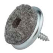 Filzpatins avec vis gris 24 mm