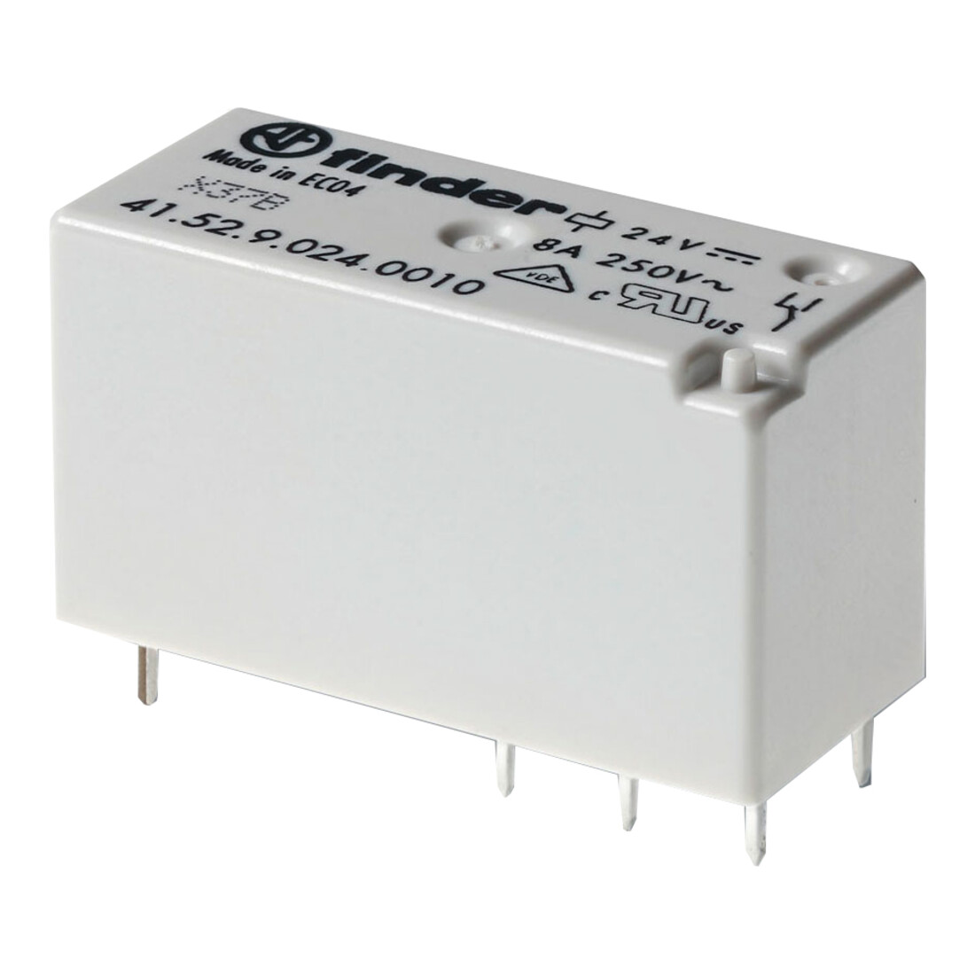 Finder Connecteur à broches/à souder 24VDC 2W 8A Pas 5mm 41.52.9.024.0000