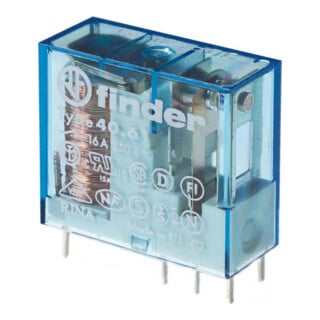 Finder Connecteur à broches/imprimé 24VDC 1W16A verrouillage 5mm AgSnO2Kont. 40.61.9.024.4000