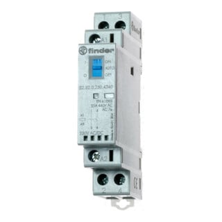 Finder Contacteur d'installation 230VAC/DC, 1NO+1NF, LED 22.32.0.230.4540