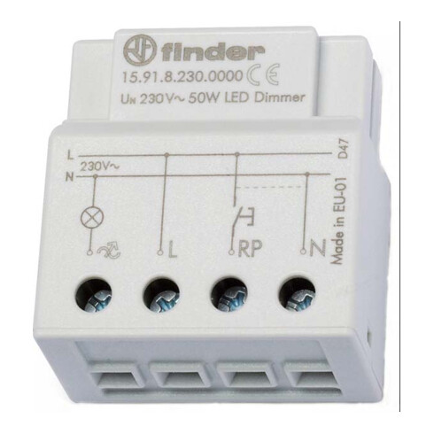 Finder Dimmer elektronisch 230VAC max.50W LED 15.91.8.230.0000