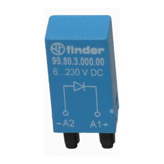 Finder Diode de roue libre 6..220VDC pour Fas. 94.82/83/84 99.80.3.000.00