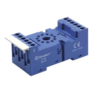Finder Douille à vis bleue avec fixation à clip 90.03