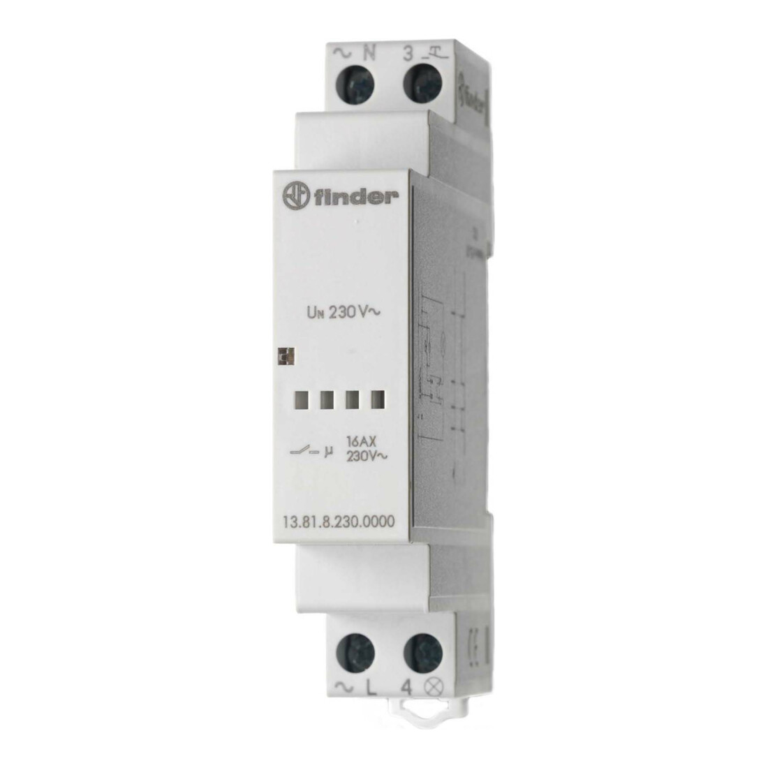 Finder Interrupteur à impulsion 1S 16A 230VAC 13.81.8.230.0000