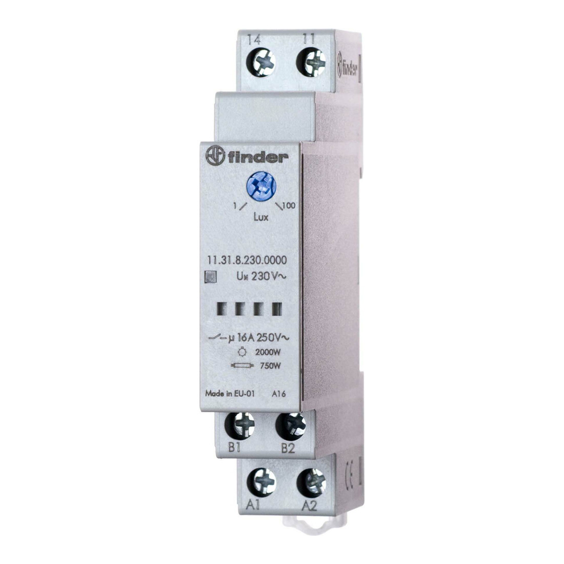 Finder Interrupteur crépusculaire 1-100Lux 16A 230VAC 11.31.8.230.0000