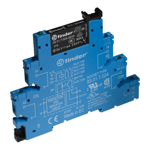 Finder Koppelrelais 6,2mm 1W 24V DC 38.51.7.024.0050