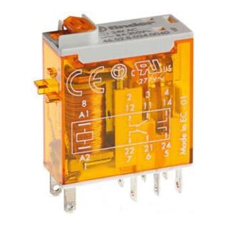 Finder Mini relais 2W 8A 2 contacts 24VAC 46.52.8.024.0040