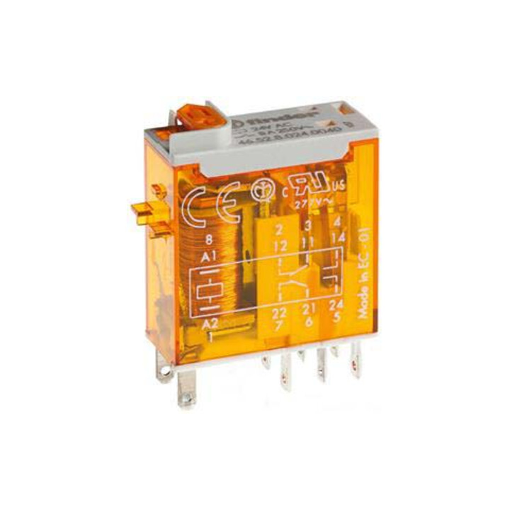 Finder Mini relais 2W 8A 2x inverseur 230VAC 46.52.8.230.0040