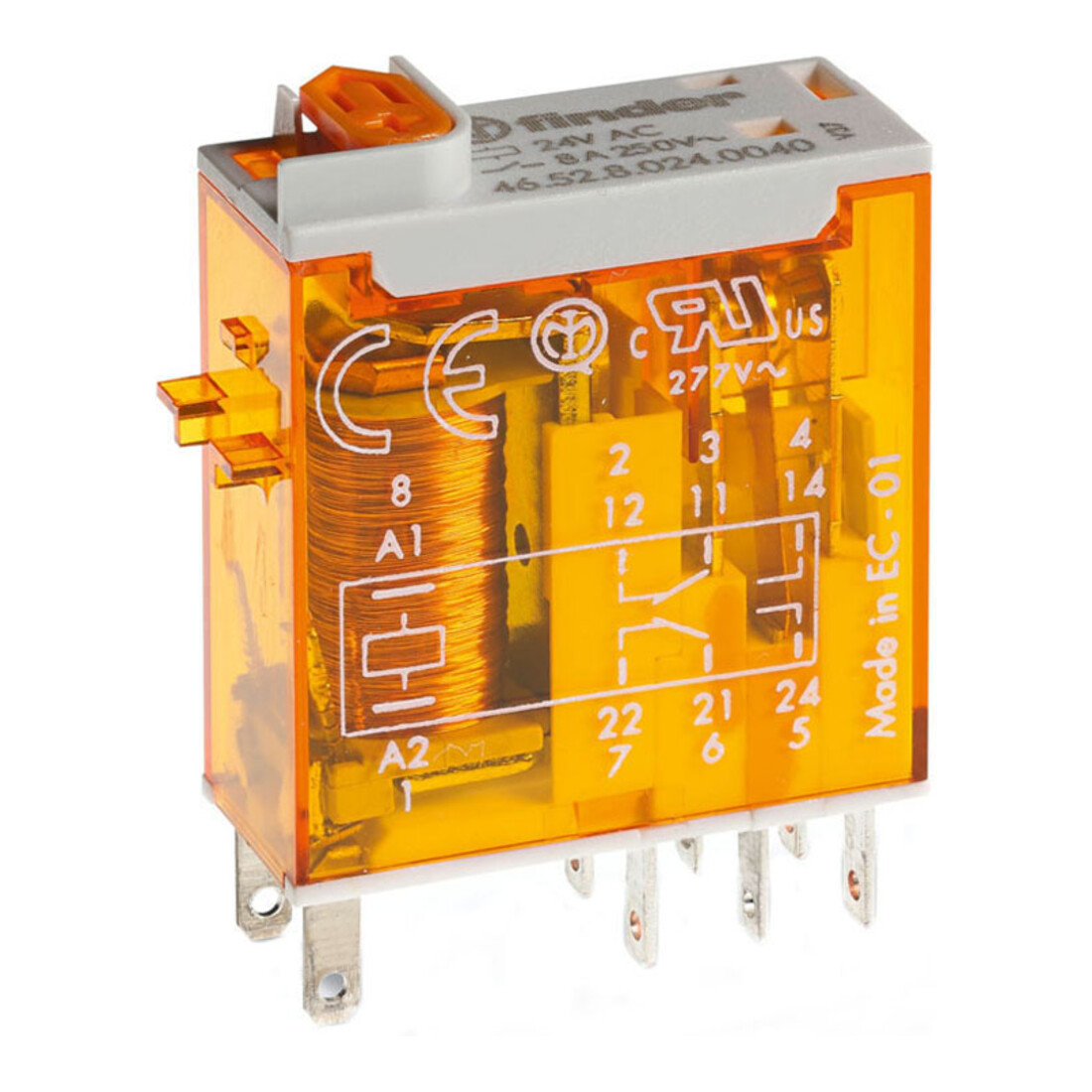 Finder Miniatur-Relais 2W 8A Spsp.230VAC 46.52.8.230.0040