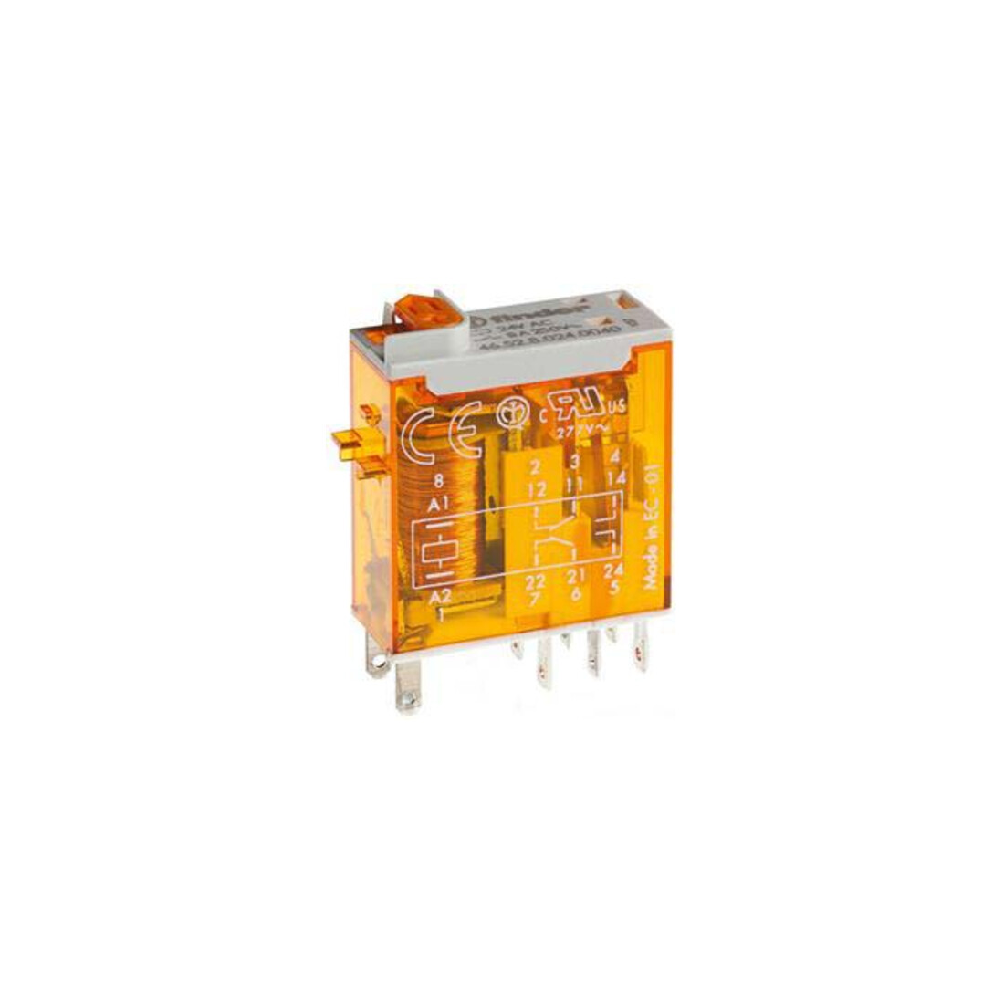 Finder Miniatur-Relais 2W 8A Spsp.24VAC 46.52.8.024.0040