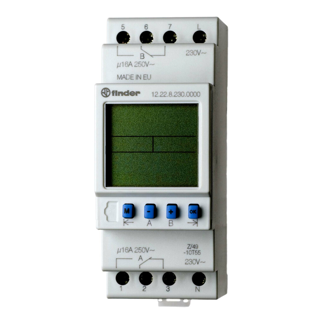 Finder Minuterie 2W, 16A, 230V, I=35,8mm 12.22.8.230.0000