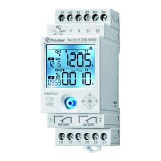 Finder Minuterie multifonctions 110-240V AC/DC, 16A 84.02.0.230.0000