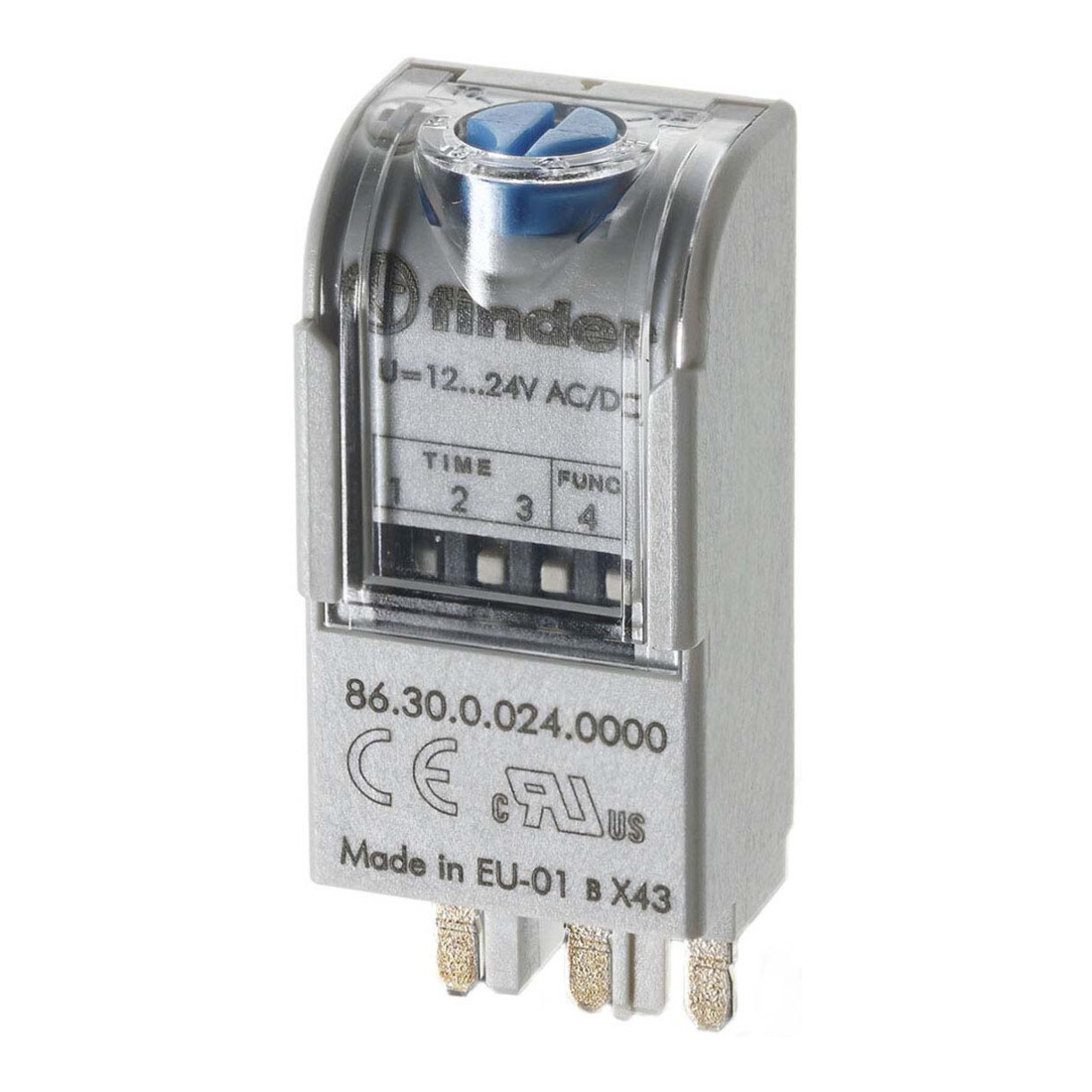 Finder Module horaire 12-24VAC/DC, IP20 86.30.0.024.0000