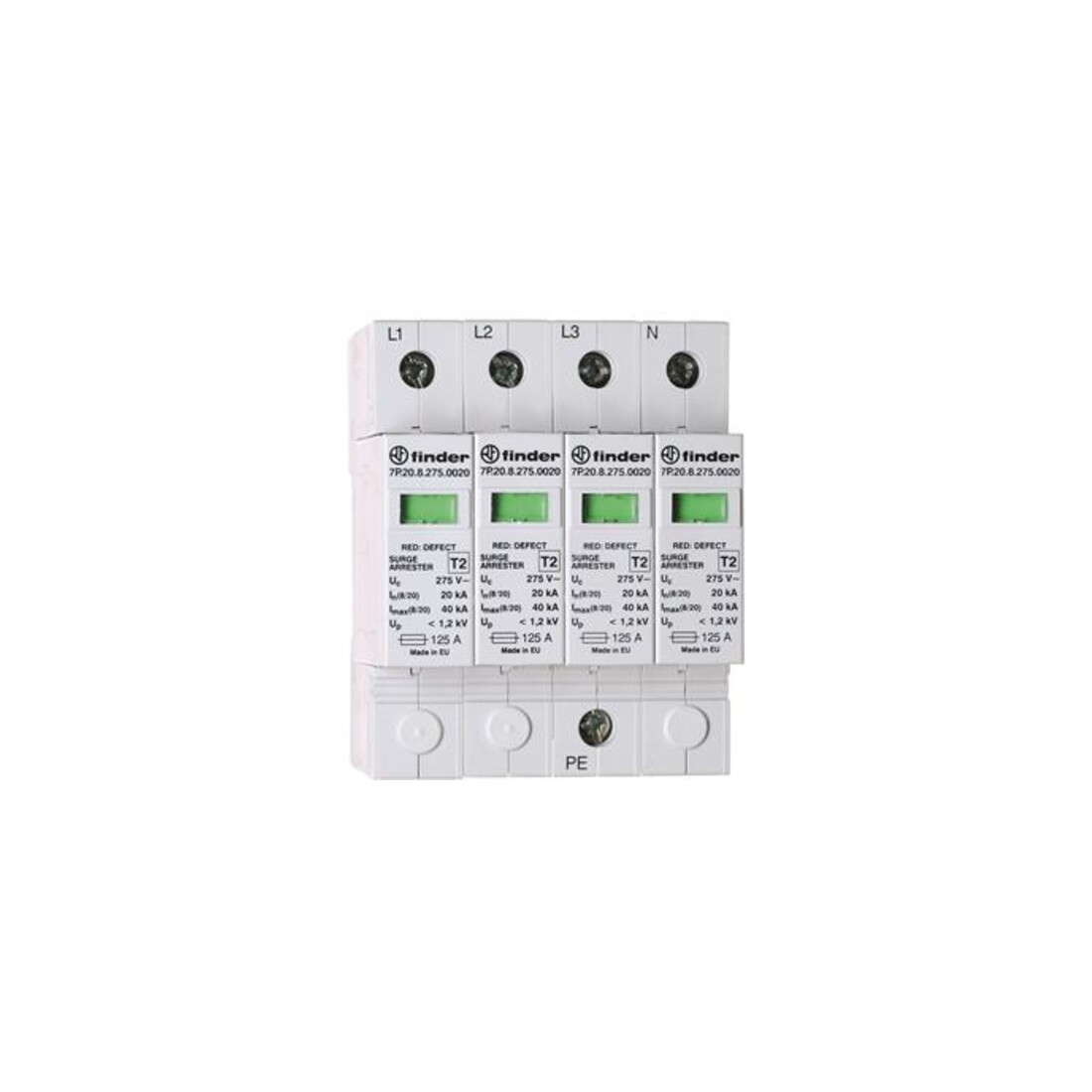 Finder Parafoudre type 2, 3 phases 7P.25.8.275.0020