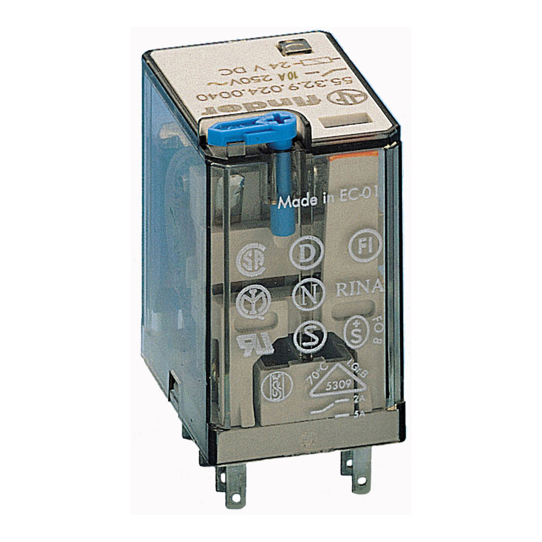Finder Rel. Verssp. 24VDC 2W 10A f.Fas. 94.04/84/44 55.32.9.024.0040