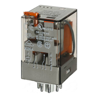 Finder Relais industriel 10A avec phase 90.72/109 60.12.8.230.0040
