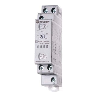 Finder Relais multifonction temporisé 24-240V AC/DC, 1W, 8A 80.51.0.240.0000