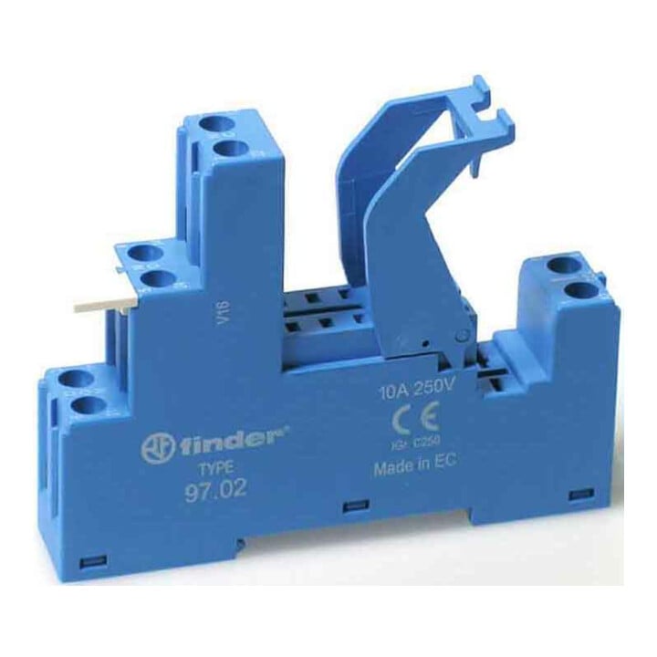 Finder Schraubfassung blau 97.02