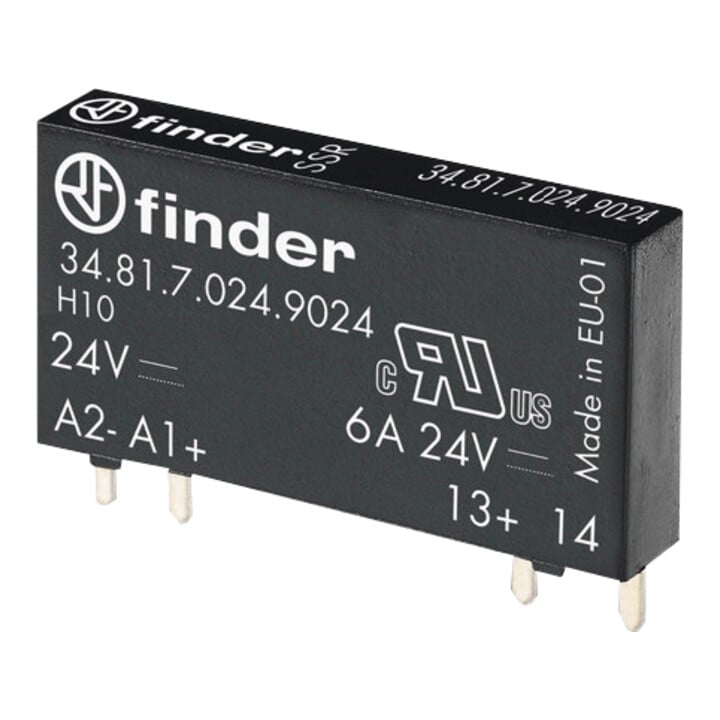 Finder SSR-Relais 24VDC 16..30V 7mA 34.81.7.024.9024