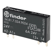 Finder SSR-Relais 24VDC 16..30V 7mA 34.81.7.024.9024-4