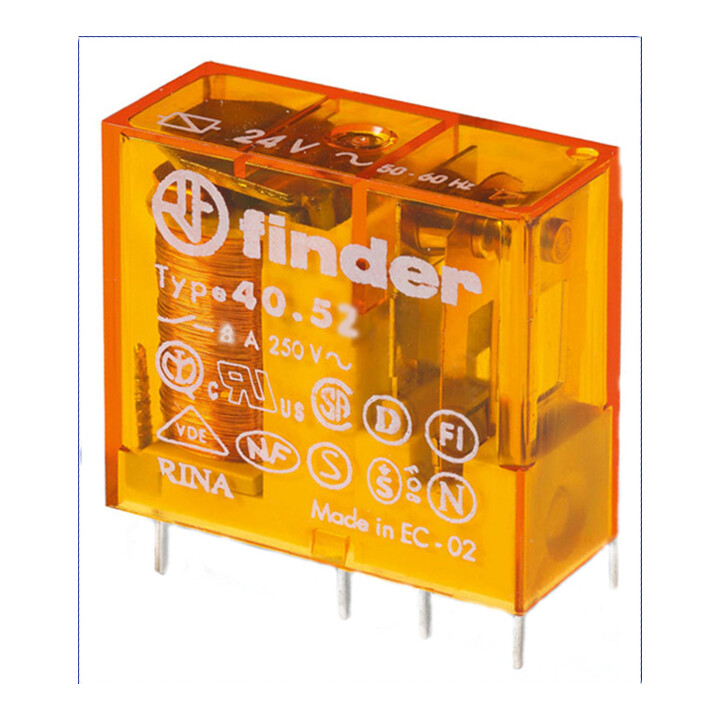 Finder Steck/Printrel.12VAC 2W 8A Raster 5mm 40.52.8.012.0000