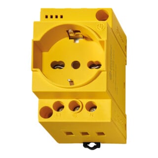 Finder Steckdose 7U.00.8.230.0012 gelb mit LED
