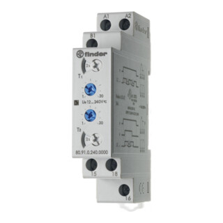 Finder Taktgeber asymetrisch 1W, 12-240VAC/DC,16A 80.91.0.240.0000