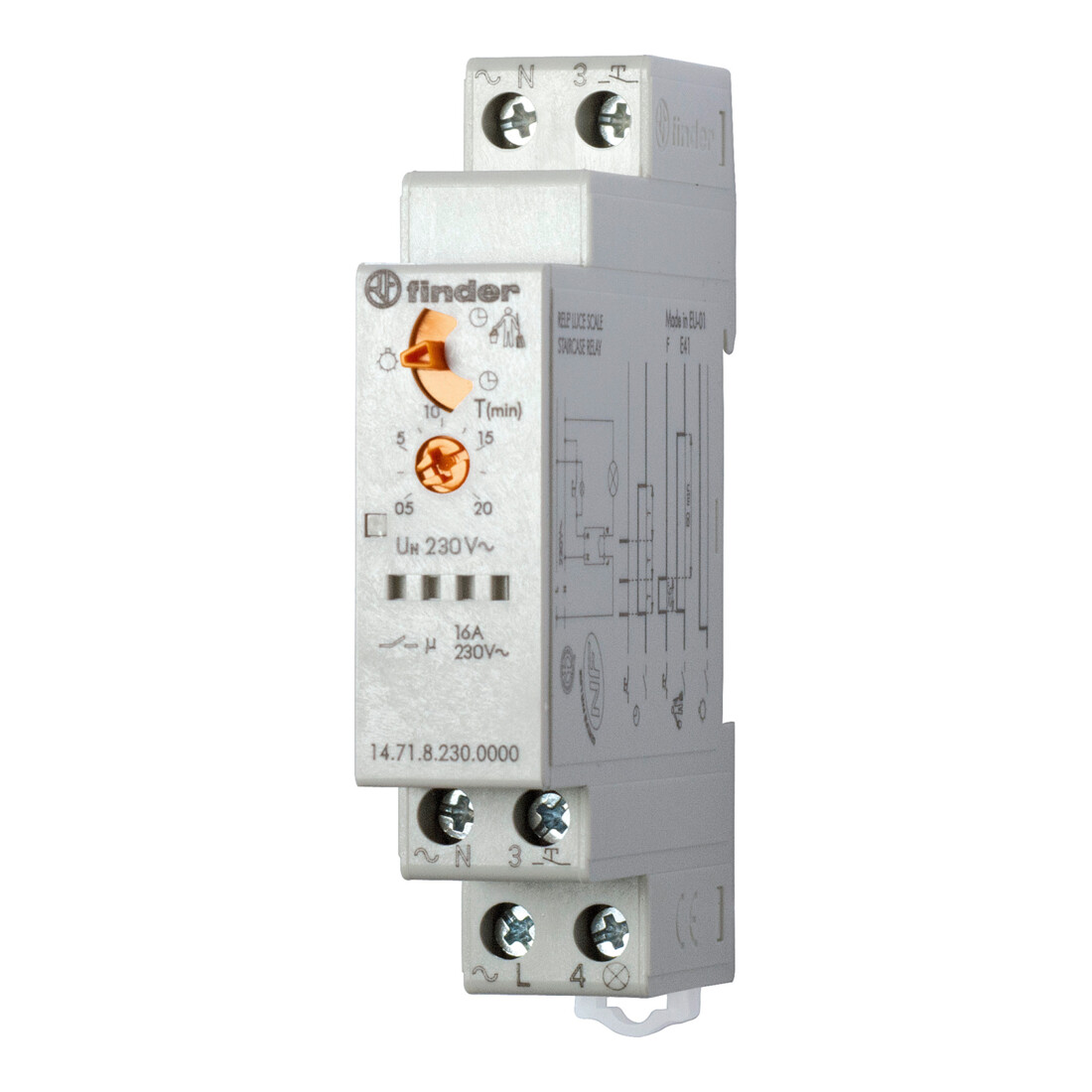 Finder Treppenhausaut.N/L schalt. 1S 16A 230VAC 14.71.8.230.0000