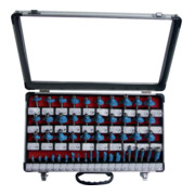 FISCH Coffret de fraises de défonceuse 50 pcs dans coffret alu