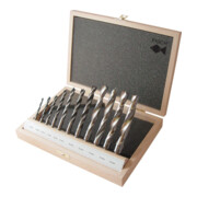 FISCH Forets hélicoïdaux bois Stz.HSS Profi 11 pcs 4-16 mm R