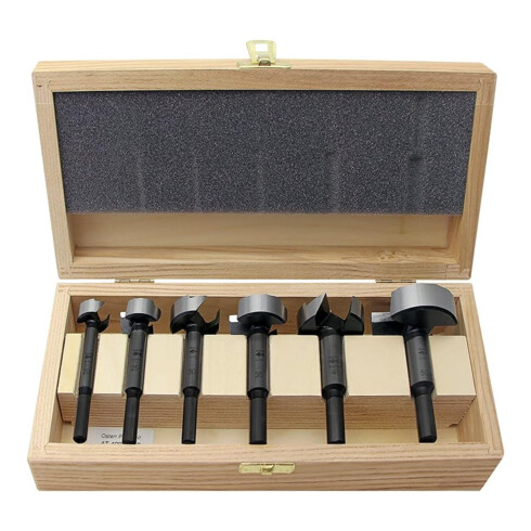 FISCH-TOOLS Forstner forets jeu 6 pcs D.20,25,30,35,40,50 mm Type 0317