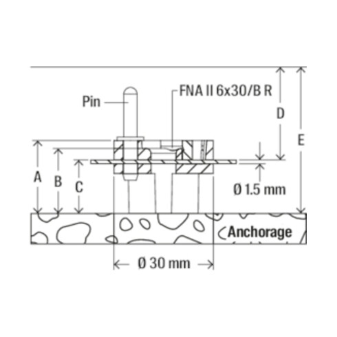 fischer Abstandhalter 30x17/13