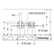 fischer Abstandhalter 30x17/13-2