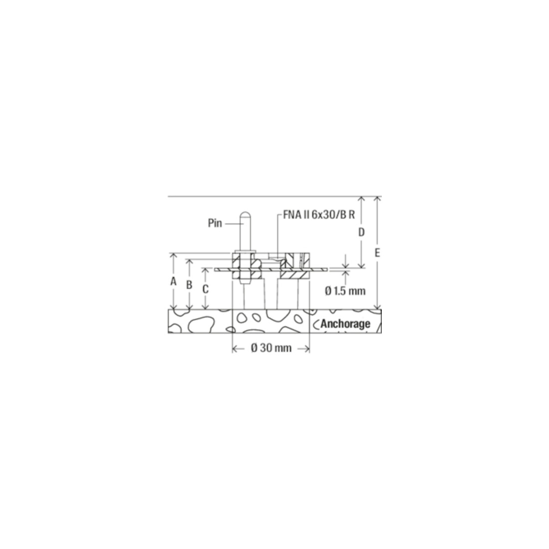 fischer Abstandhalter 30x17/13
