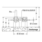 fischer Abstandhalter 30x17/13-5