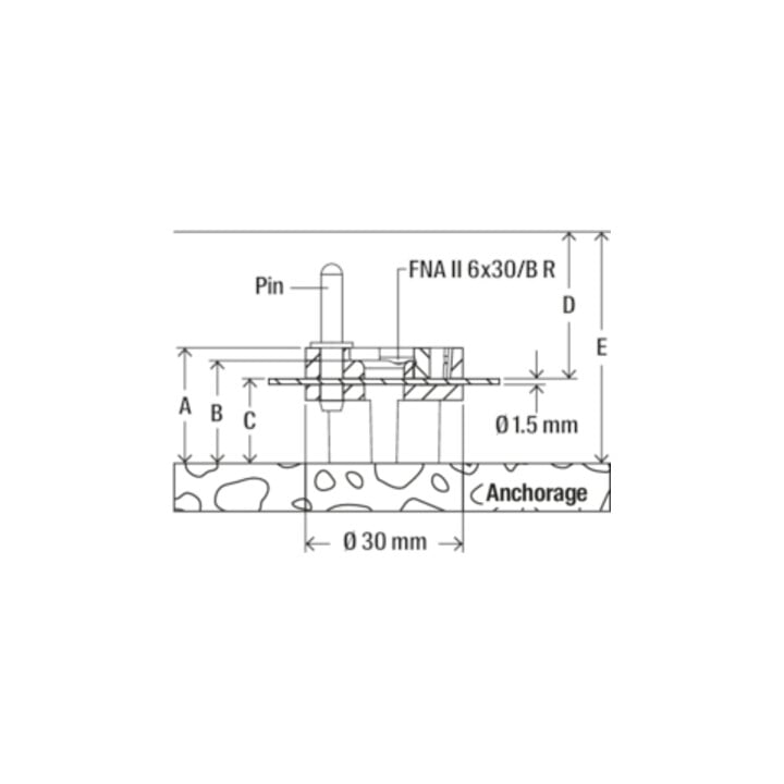fischer Abstandhalter 30x17/13