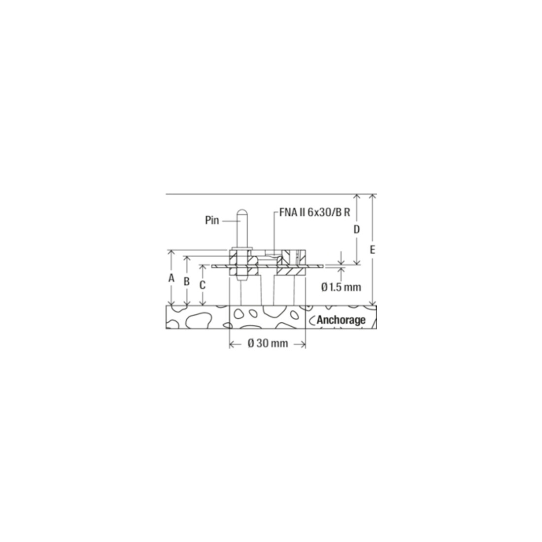 fischer Abstandhalter 30x17/13