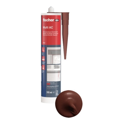 fischer Acryldichtstoff DA 310ml braun
