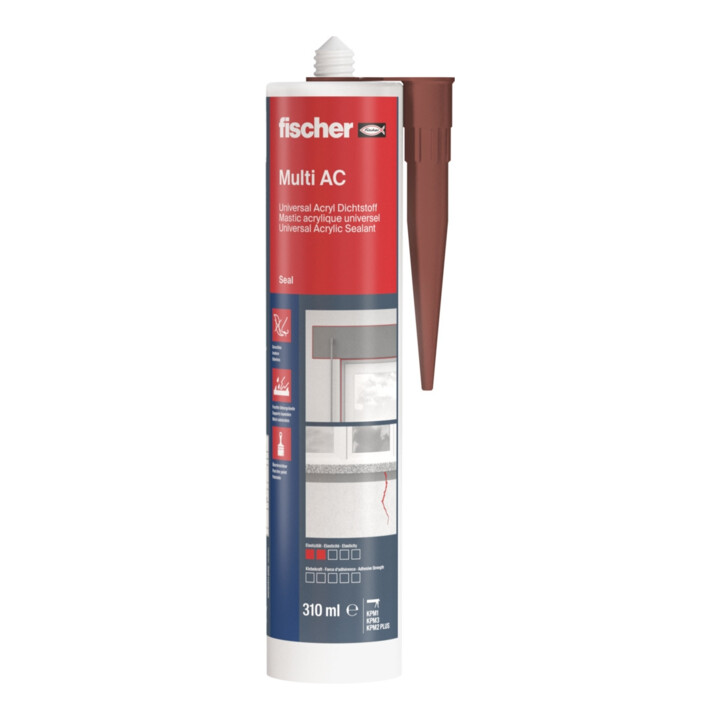 fischer Acryldichtstoff DA 310ml braun